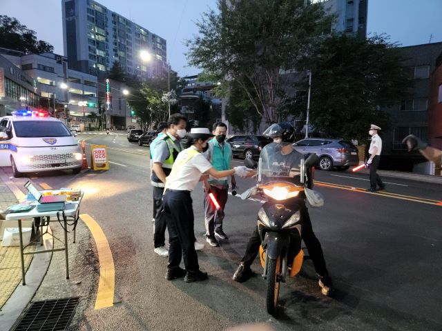 군포시·군포경찰서·한국교통안전공단 6월 22일 밤 소음·불법튜닝 합동 점검